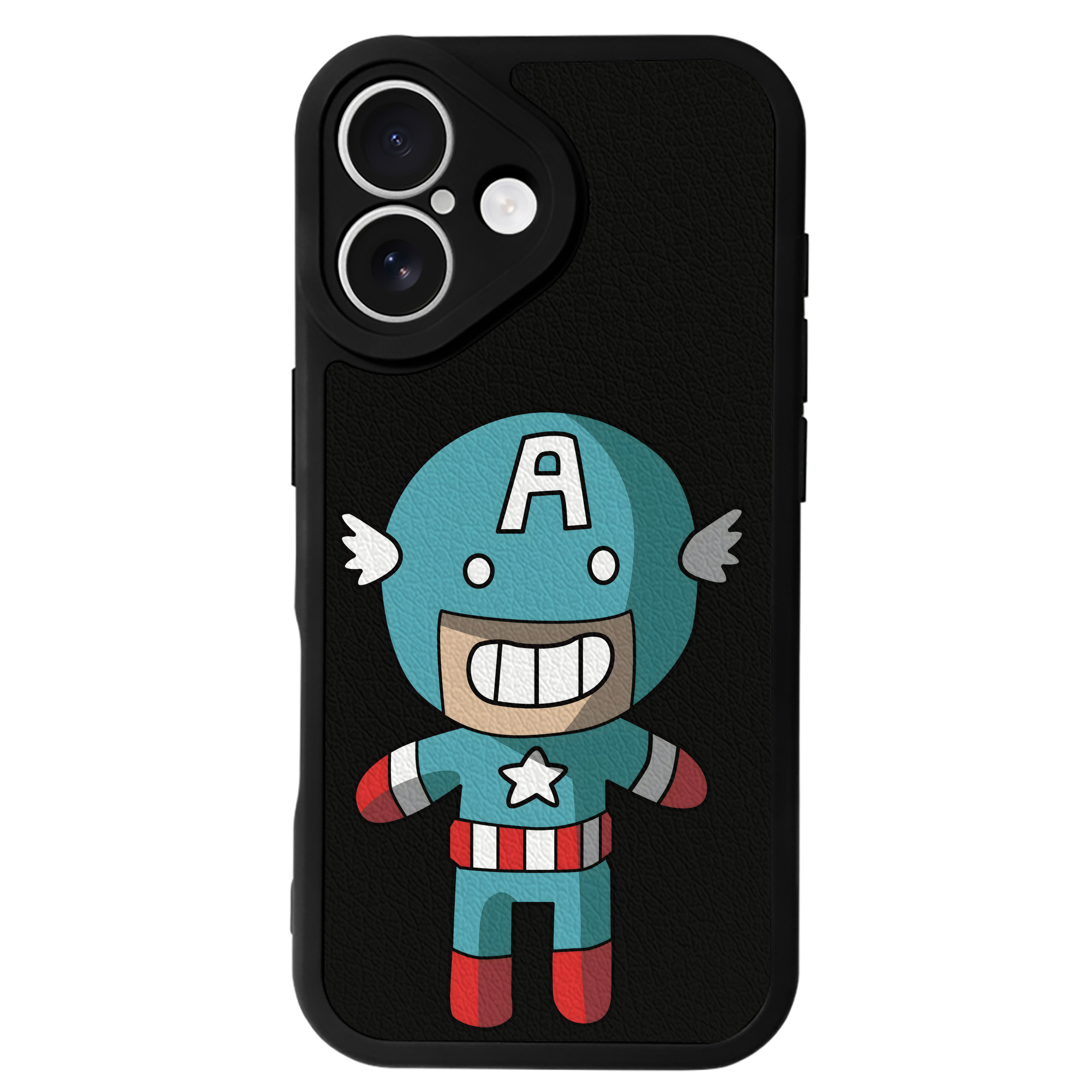 （画像用） アベンジャーズ The Avengers 【iPhone 16シリーズ対応】シリコンスマホケース（レザー調） 材質：シリコン